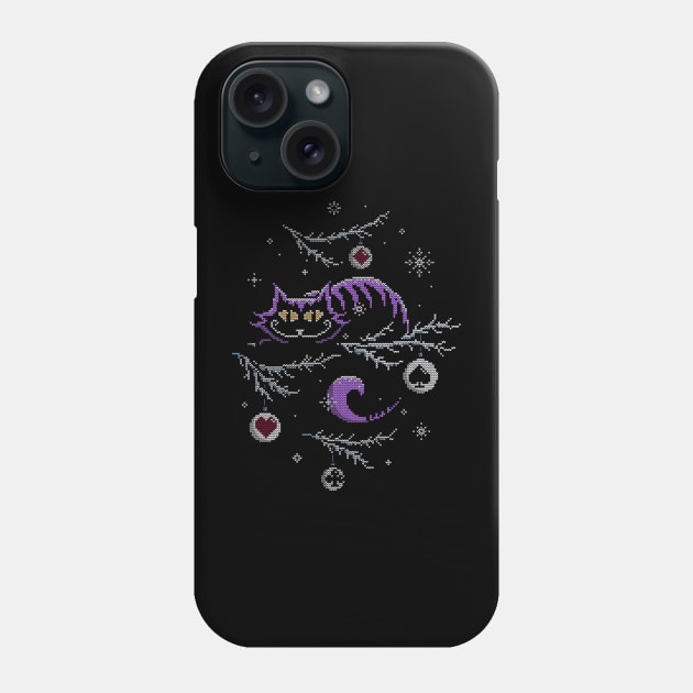 Winter Wonder Cat Sweater Phone Case by katiestack.art