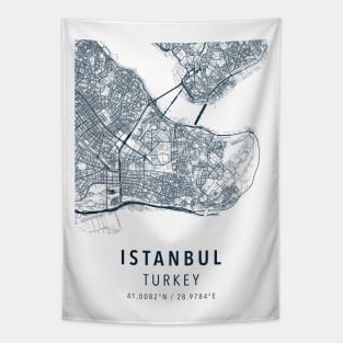 istanbul simple map Tapestry