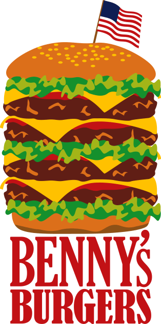 Benny's Burgers from Stranger Things Kids T-Shirt by ToddPierce