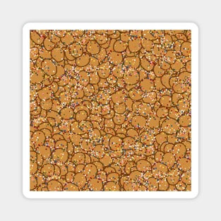 Italian Struffoli Sprinkle Doughnut Pattern Magnet