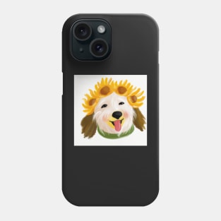 God with sunflower crown Phone Case