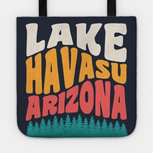 Lake Havasu Arizona Boating Retro Vintage Typography Tote