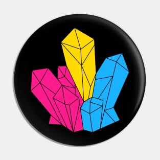 Pansexual Crystal Pin