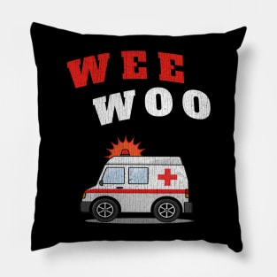 WEE WOO Ambulance! Crackle Edition Pillow