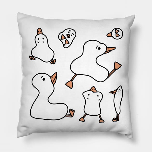 Geese Pillow by cinefille