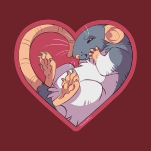 Heart Rat: Hooded Blue T-Shirt