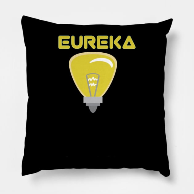 Eureka Moment Pillow by Z And Z