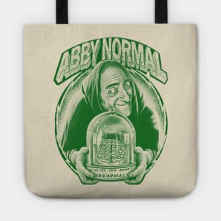 abby normal - green solid style Tote