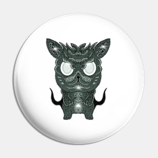 Fierce cat artwork Pin