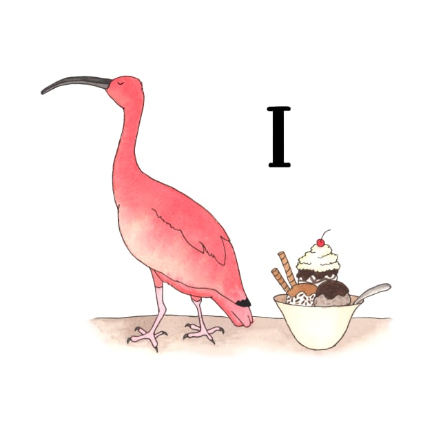 I is for Ibis by thewatercolorwood