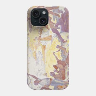 In the Time of Harmony - The Joy of Life - Sunday by the Sea by Paul Signac Phone Case