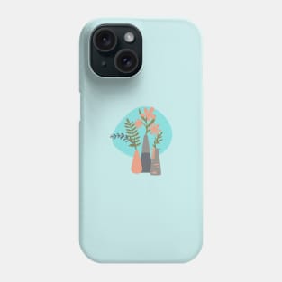 Flowers Leaves Terracotta Vases Phone Case