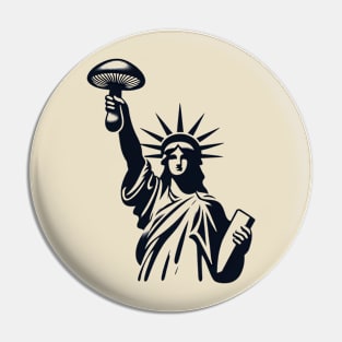 Liberty caps - Statue of Liberty - Psychedelic Design Pin