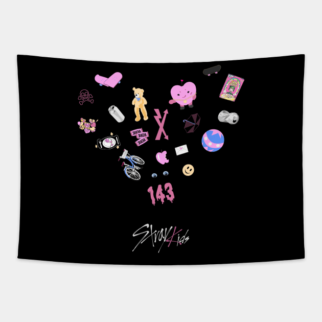 stray kids maxident Tapestry by Afire