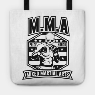 SKULL MMA BLACK AND WHITE Tote