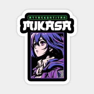 Mikasa Ackerman Japanese Magnet