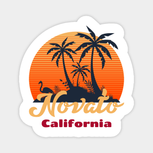 Retro Style Novato California Magnet