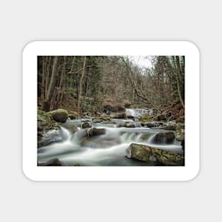 Mill Creek Falls In Winter Magnet