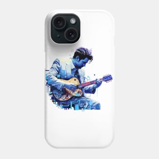 Acoustic Guitar Player Music Performance Abstract Phone Case