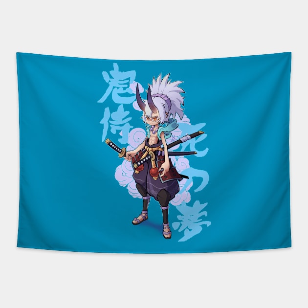 Demon Samurai Tapestry by Chrivart