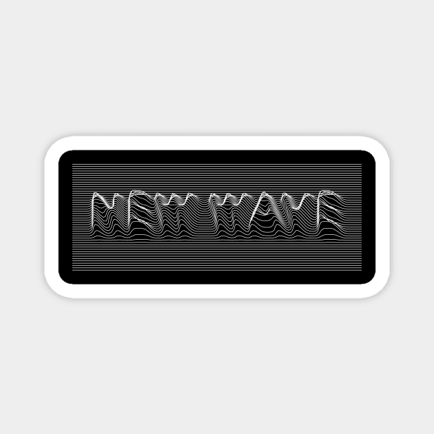 New Wave Lines Distorted Magnet by lkn