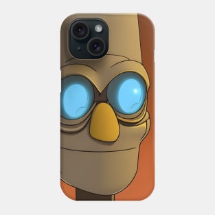 Funny smiling robot Phone Case