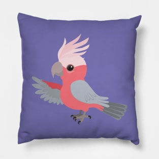 Cute galah cockatoo Pillow