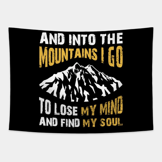 Sport Mountain I Go Tapestry by Usea Studio