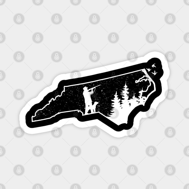 North Carolina Hunting duck Gifts Magnet by Tesszero