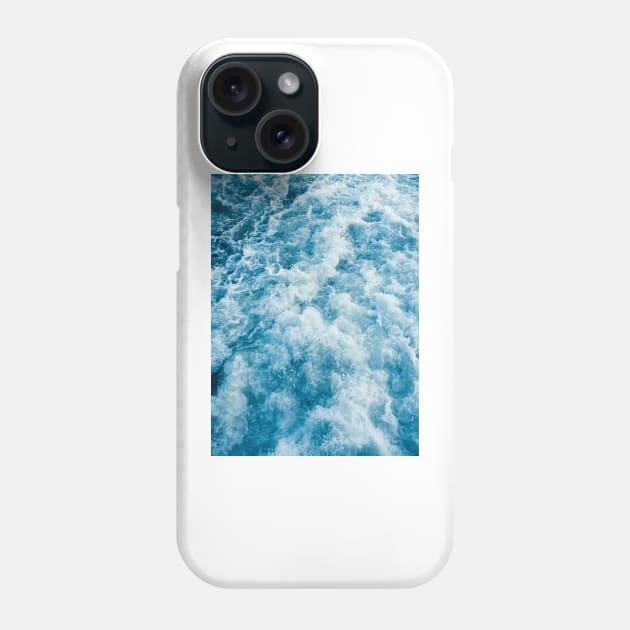 Whitewater River Rapids Blue Abstract Phone Case by Amy-K-Mitchell