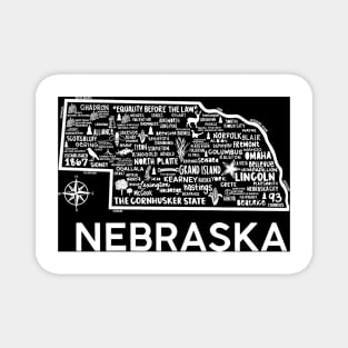 Nebraska Map Magnet