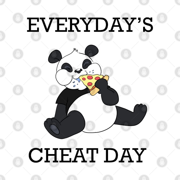 Everyday is cheat day - Funny Panda by Band of The Pand