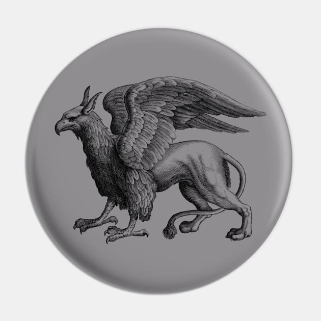Vintage Griffin medieval fantasy art creature monster Pin by AltrusianGrace