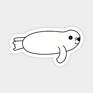 Cute Kawaii Harp Seal Magnet