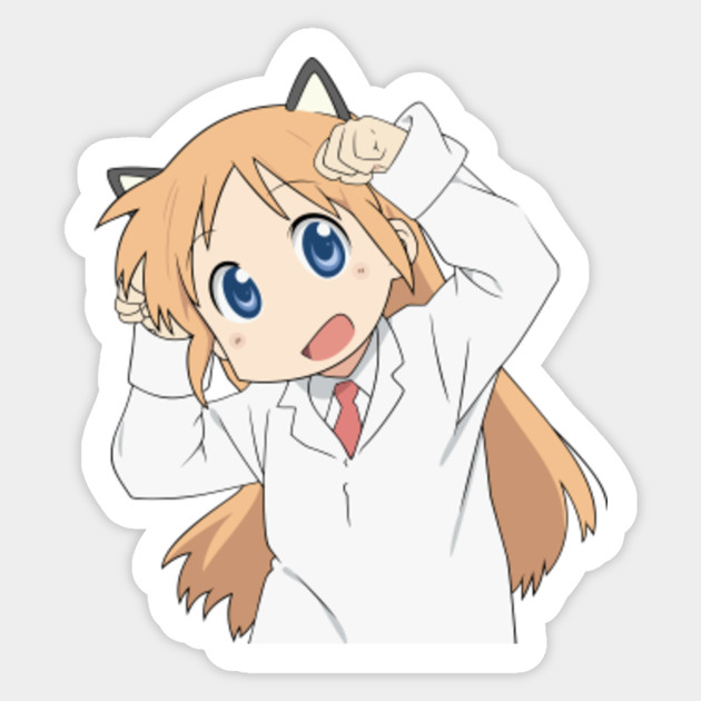 Wallpaper Hakase Shinonome Nichijou Nichijou Autocollant Teepublic Fr Desktop Wallpaper Free
