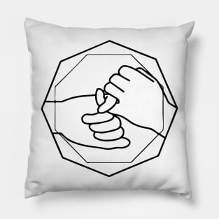 auslan sign language Pillow