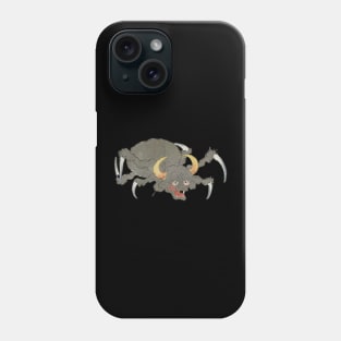 Sea Monster Cow Head Giant Spider Folklore Japanese Yokai Art Phone Case