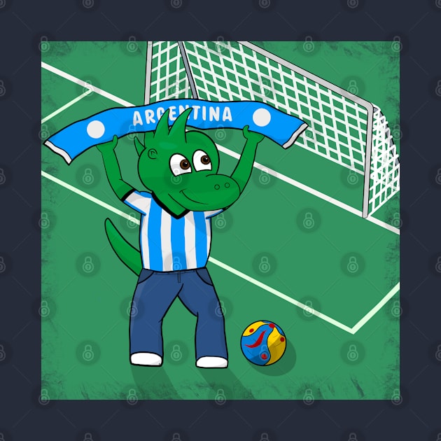 Dino Argentina Football Fan by SNCdesigns