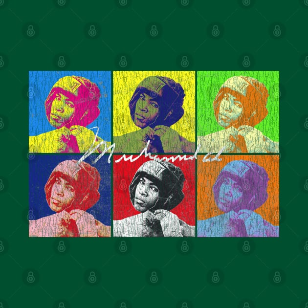 Muhammad Ali Pop Art Style Vintage Look by Bingung Mikir Nama Design