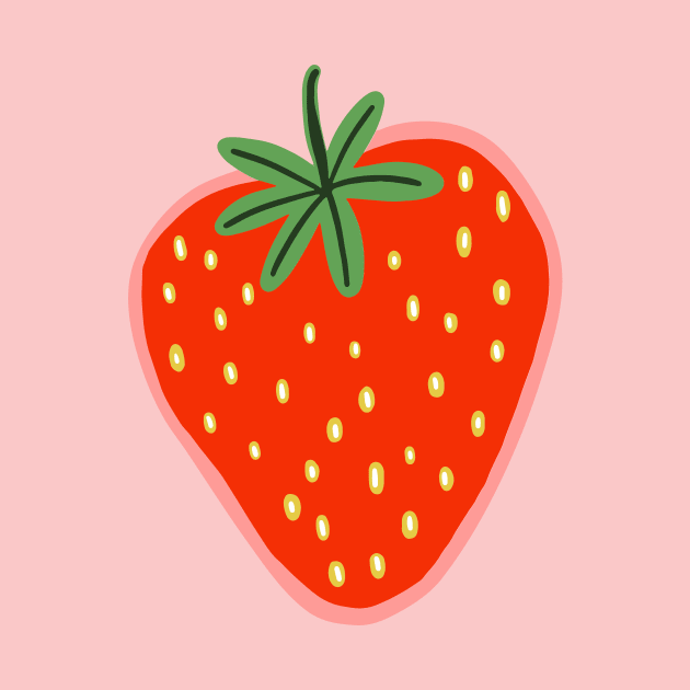 Strawberry illustration by bigmomentsdesign