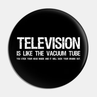 Oppose Socialism Anti Communist Television Propaganda Pin