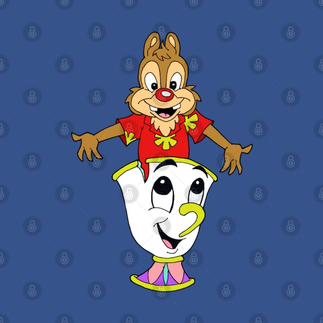 Chip N Dale Rescue Rangers mashup Chip The Cup by Blaze_Belushi