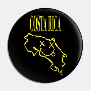 Vibrant Costa Rica x Eyes Happy Face: Unleash Your 90s Grunge Spirit! Pin