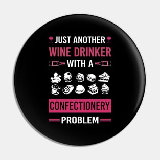 Wine Drinker Confectionery Confectioner Pin