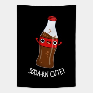 Soda-rn Cute Cute Soda Bottle Pun Tapestry