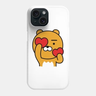 KakaoTalk Friends Hello! Ryan Heart Eyes 2 (카카오톡 라이언) Phone Case