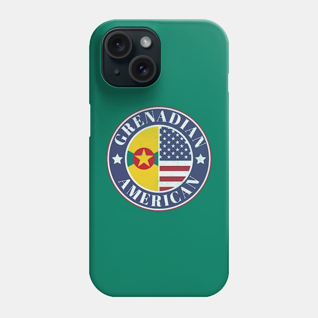 Proud Grenadian-American Badge - Grenada Flag Phone Case by Yesteeyear