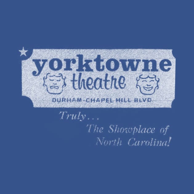 Yorktowne Theatre - Vintage Retro Ad T-Shirt by seeturner