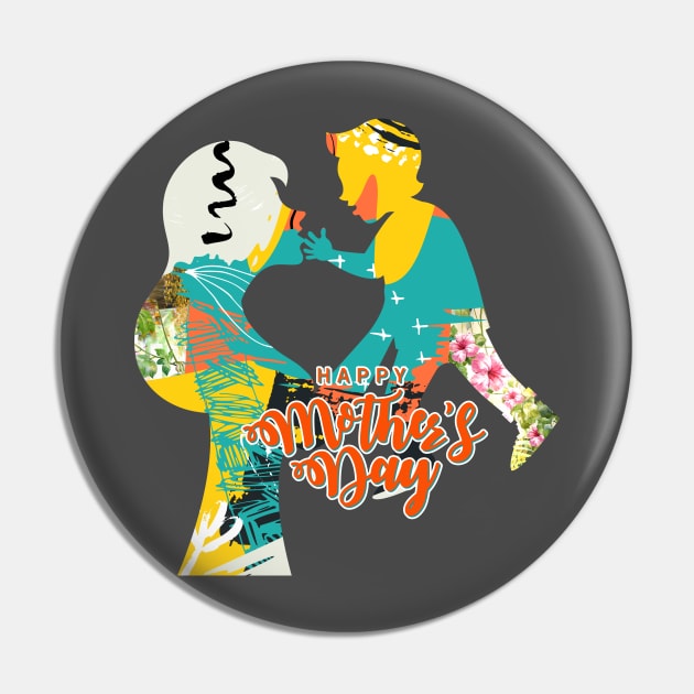 Happy mothers day Mother And Child Pin by Shop design