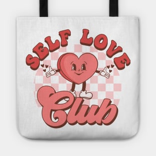 Self Love Club Retro Heart - Anti Valentines Day Tote